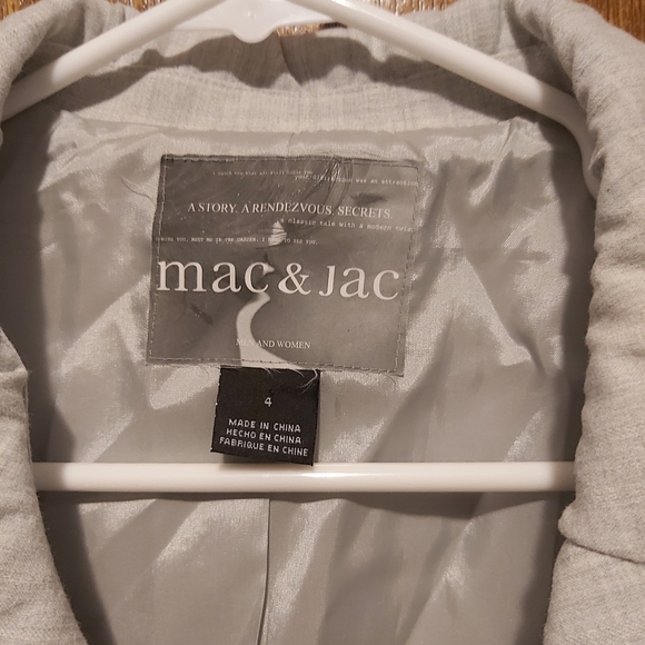 Mac & Jac Grey Blazer Size 4 - Picture 2 of 4